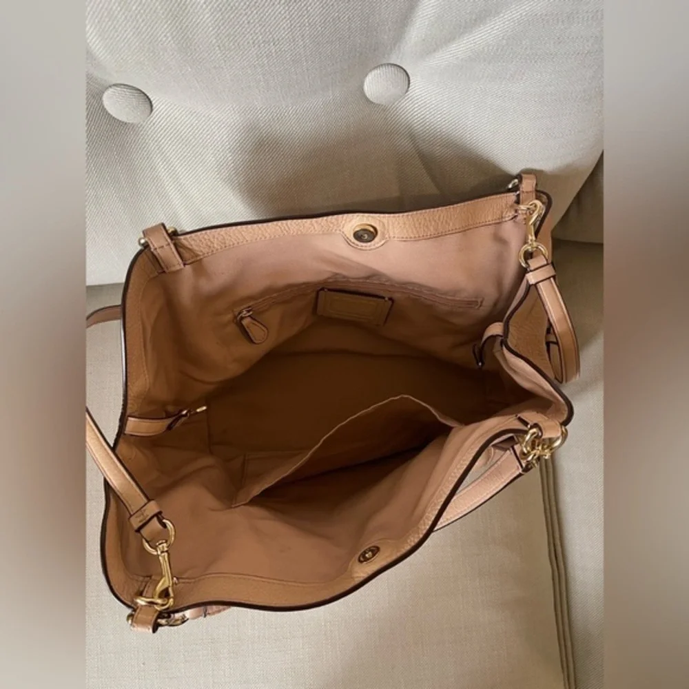 Coach Prairie satchel‎ pebble leather tan